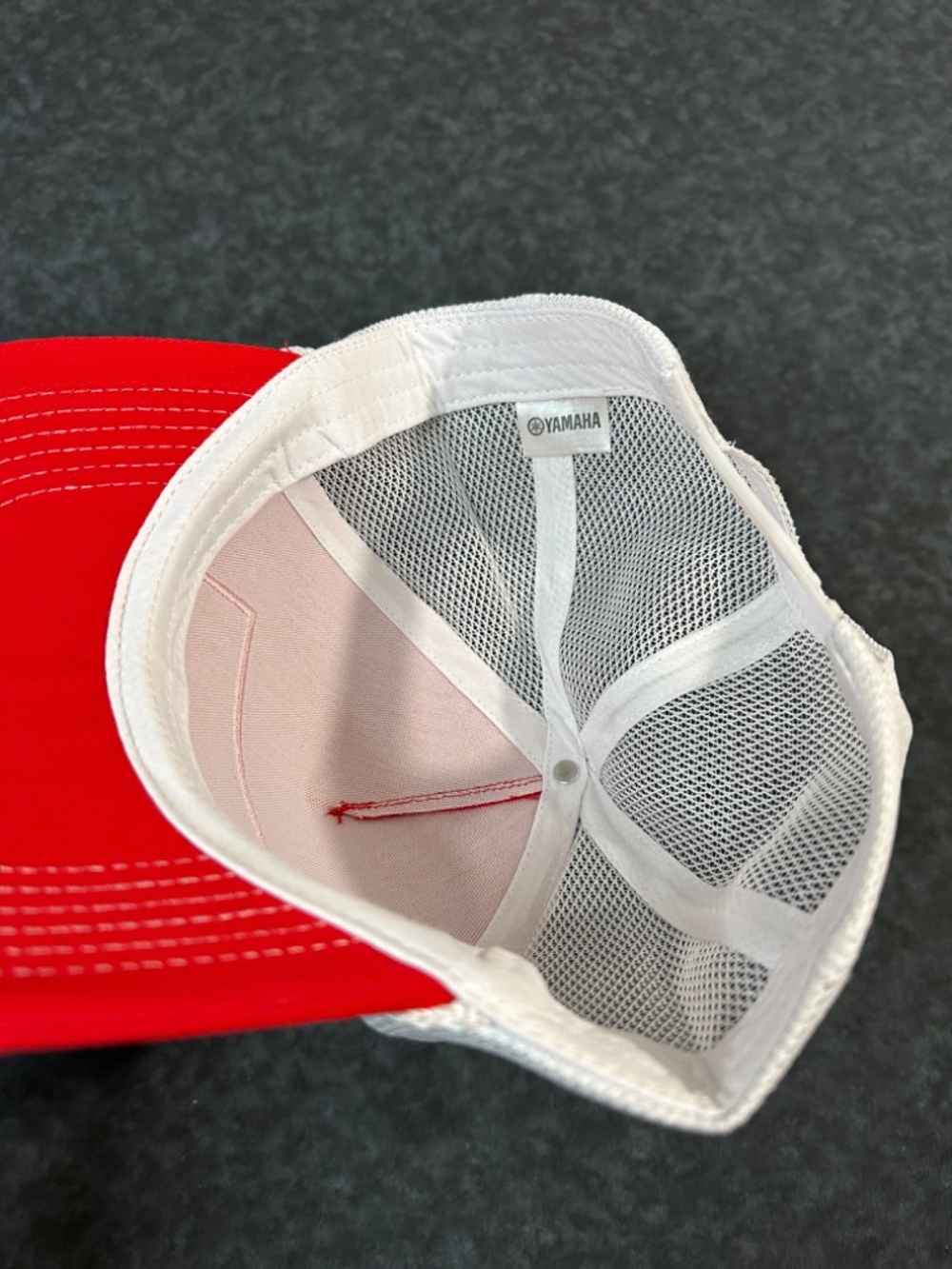 Yamaha Red and White Foam Front Rope Trucker Hat - Picture 6 of 6